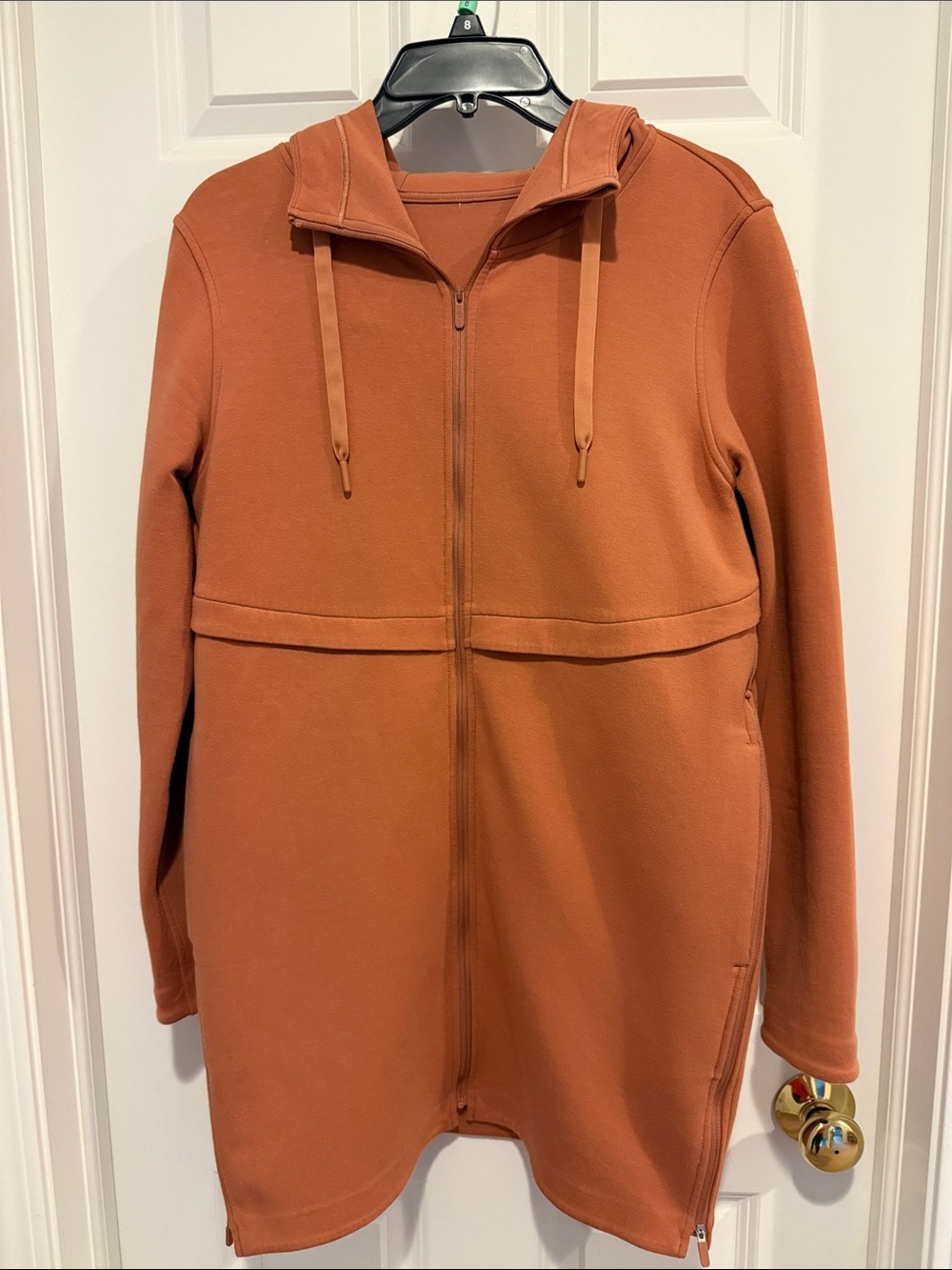 lululemon athletica Women's Lightweight Zip Hoodie Jacket in Rust